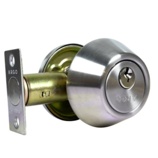 Picture of Argo Deadbolt Single Cylinder Satin Stainless, ARG2001US32D