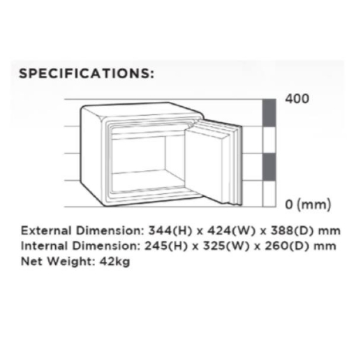 Picture of Chubbsafe Opal Safe Electric Lock, GUOPAL4112E35GR