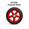 Picture of Push Cart Rubber Wheel 6,8,10,12 Inches light Rubber Iron Heart Wheel Solid Wheel