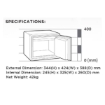 Picture of CHUBBSAFE OPAL SAFE W/ELEC LOCK-GRN-GUOPAL4112E35GR