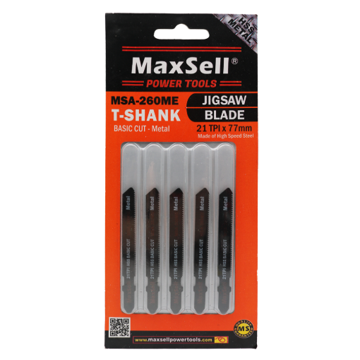 Picture of MaxSell Basic Cutting T-Shank Jigsaw Blade for Metal, MSA-260ME