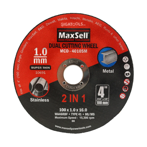 Picture of MaxSell Dual Cutting Wheel for Metal and Stainless, MCD-4010SM