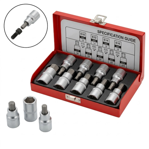 Picture of Light 1/2" DR 9PCS. TORX SOCKET SET, S-2019
