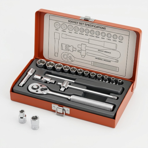 Picture of S-Ks Tools USA 1/4" DRIVE 17PCS. SOCKET SET, GO-1700M