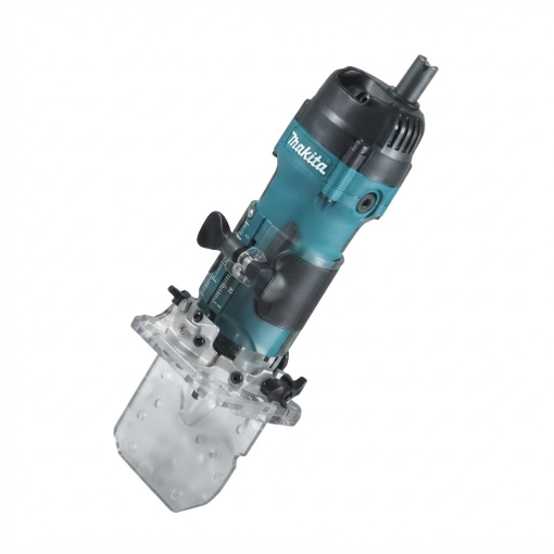 Picture of Makita 1/4" Anti-Restart, Soft Start 530 W Tilt Base Trimmer, 3712
