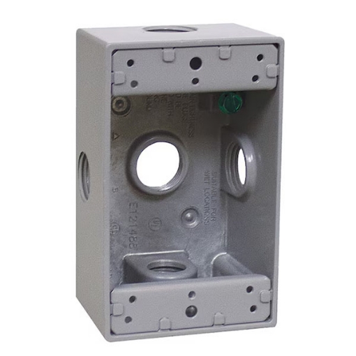 Picture of Rectangular Weatherproof Outlet Boxes - Aluminum Die Cast